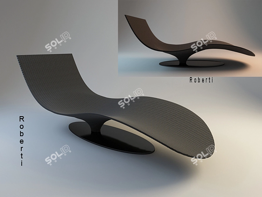 Title: Roberti Sun Lounger 3D model image 1