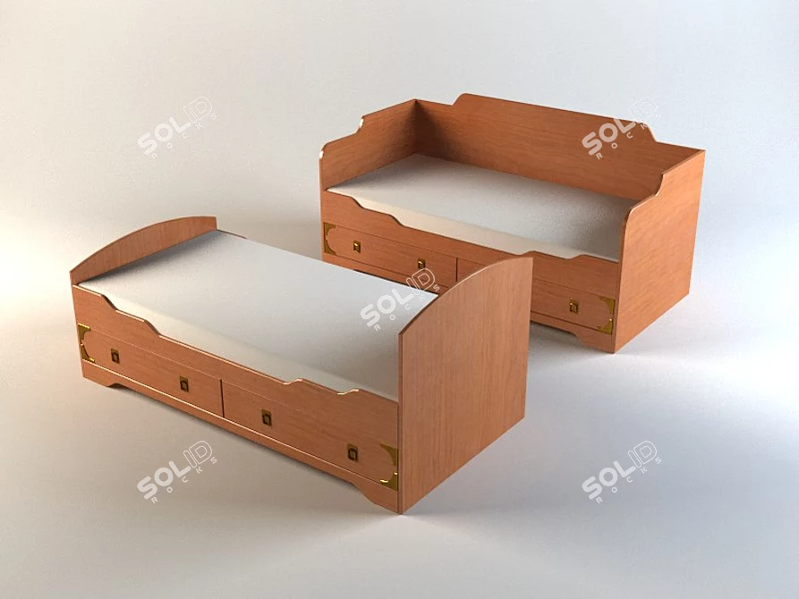 Pragmatica Captain's Kids Furniture 3D model image 1