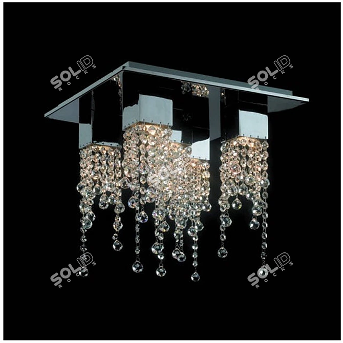 Elegant KingLong Ceiling Chandelier 3D model image 1