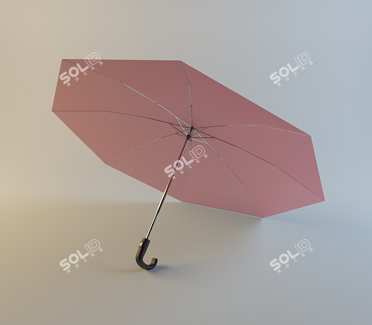 RainShield: Compact and Stylish Umbrella 3D model image 1