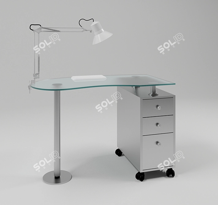 Artecno 195L Manicure Table 3D model image 1