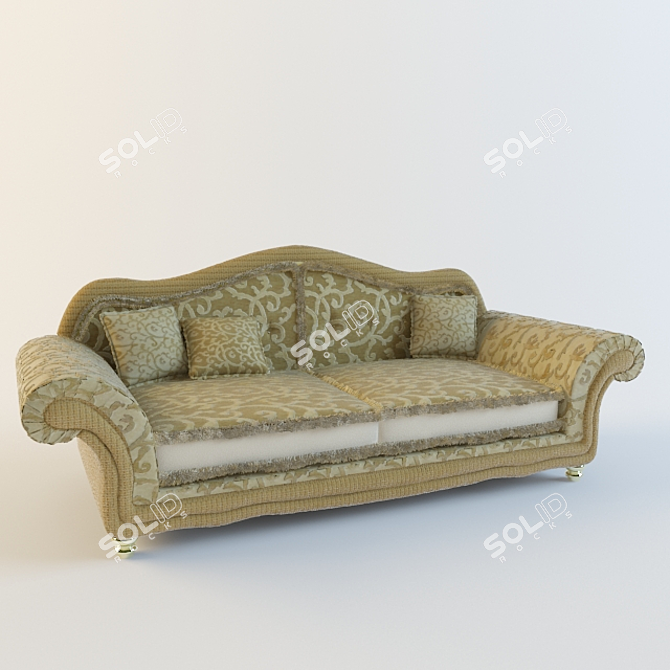 Valencia Classic Sofa 3D model image 1