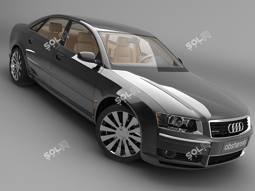 Premium Audi Quattro 4.2 3D Model 3D model image 1