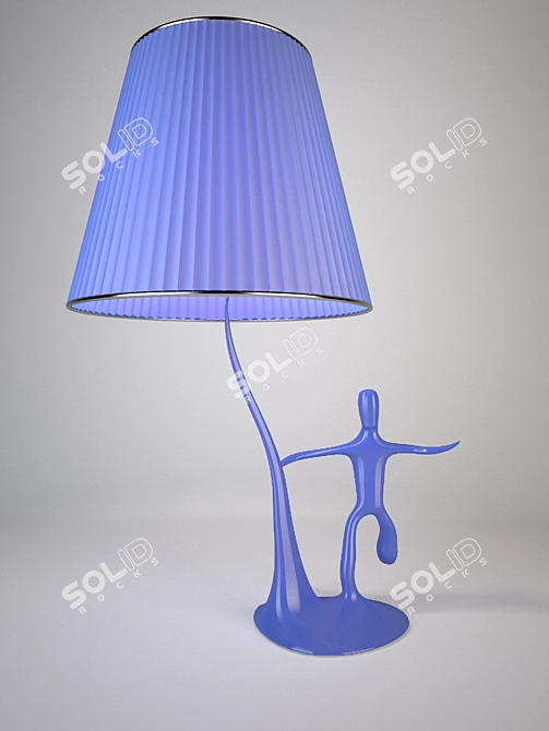 Whimsical "Little Man" Lamp 3D model image 1