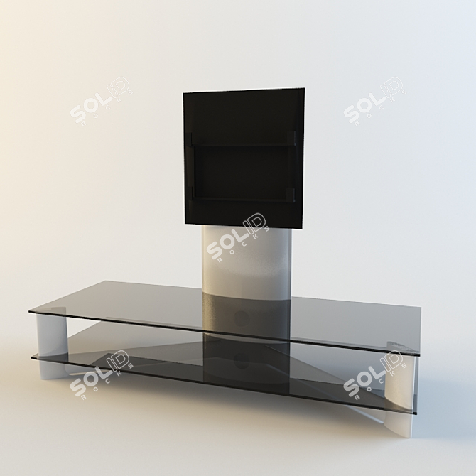 Modern TV Stand 3D model image 1