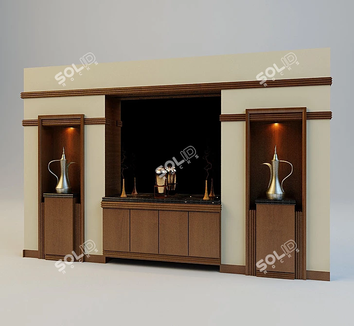 Elegant Dining Wall Art 3D model image 1