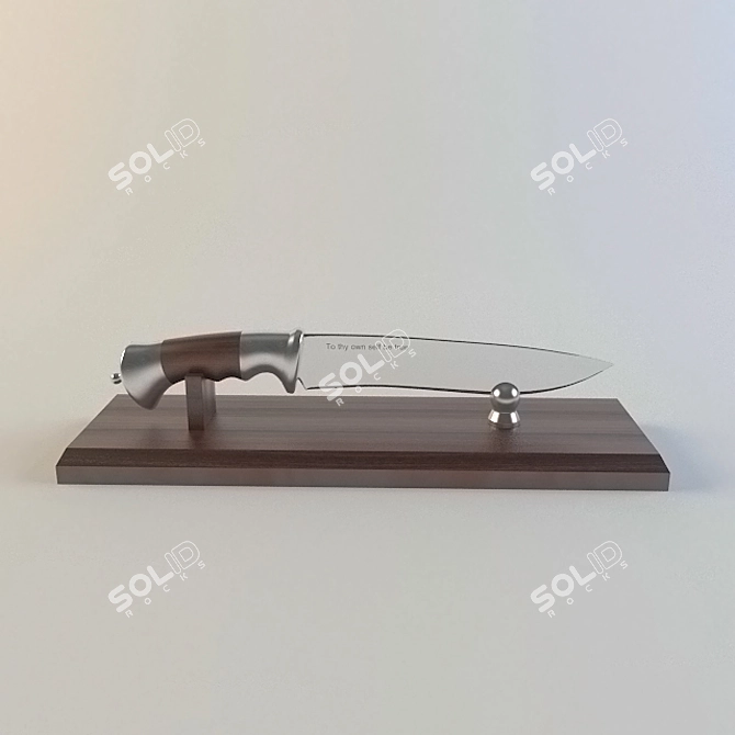 Hunting Knife 3D model image 1