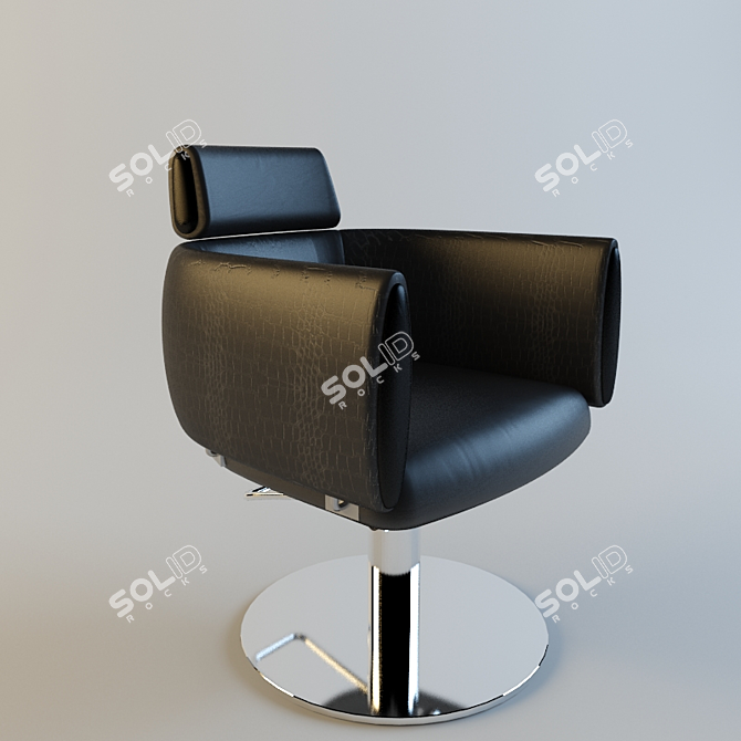 ErgoLux Salon Armchair 3D model image 1