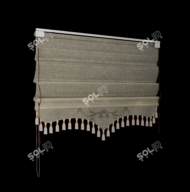 Mirotex Roman Blinds 3D model image 1