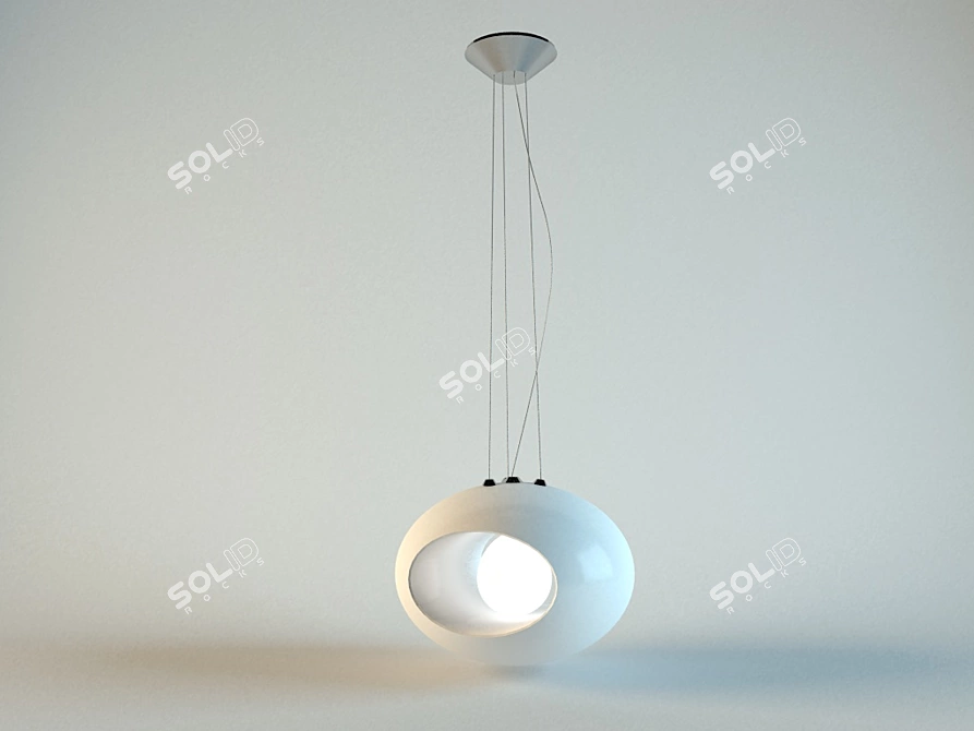 Modern LED Chandelier | Sleek Design & Bright Lighting 3D model image 1