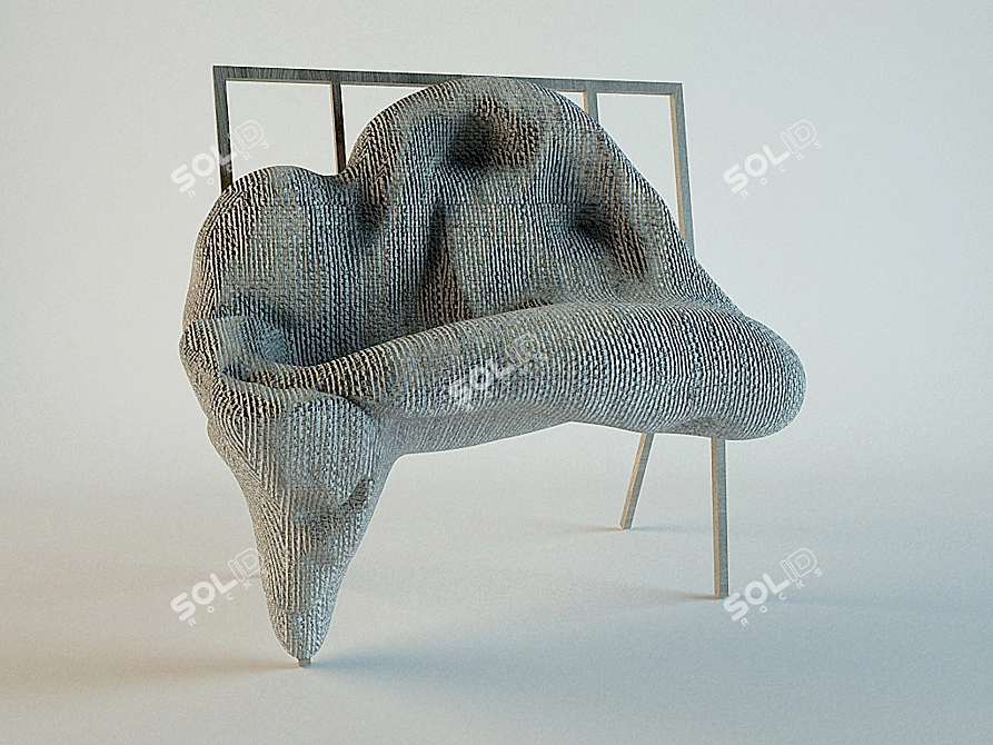 Title: Evolution of Living: Charlotte Kingsnorth Sofa 3D model image 1