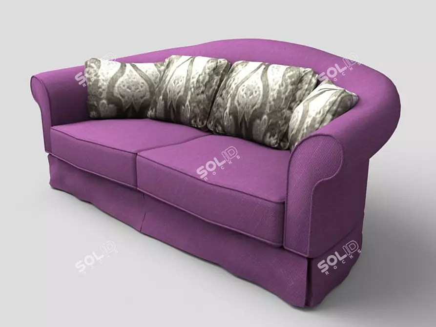 Elegant Veranda Sofa 3D model image 1