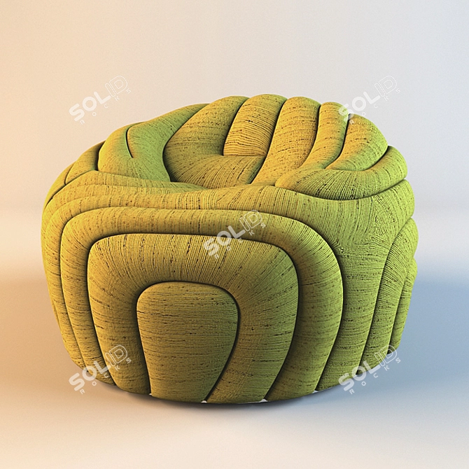 Gladis Lounge Chair - Aqua Creations' Chic Seating 3D model image 1
