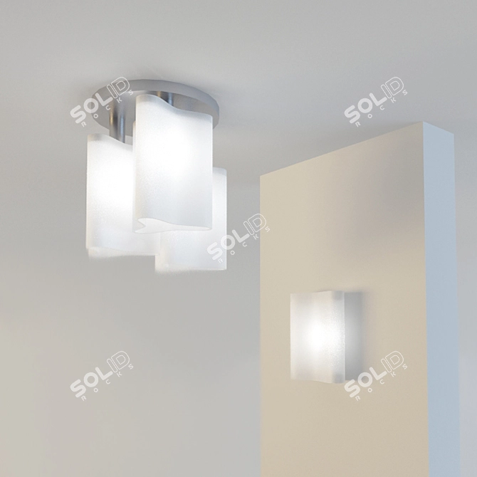 Elegant Italian Panzeri Luminaires 3D model image 1