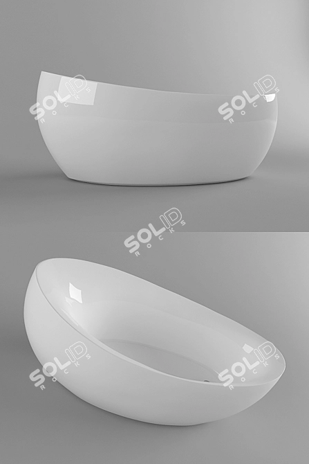 AVEO Villeroy Boch Bath: Freestanding Elegance 3D model image 1