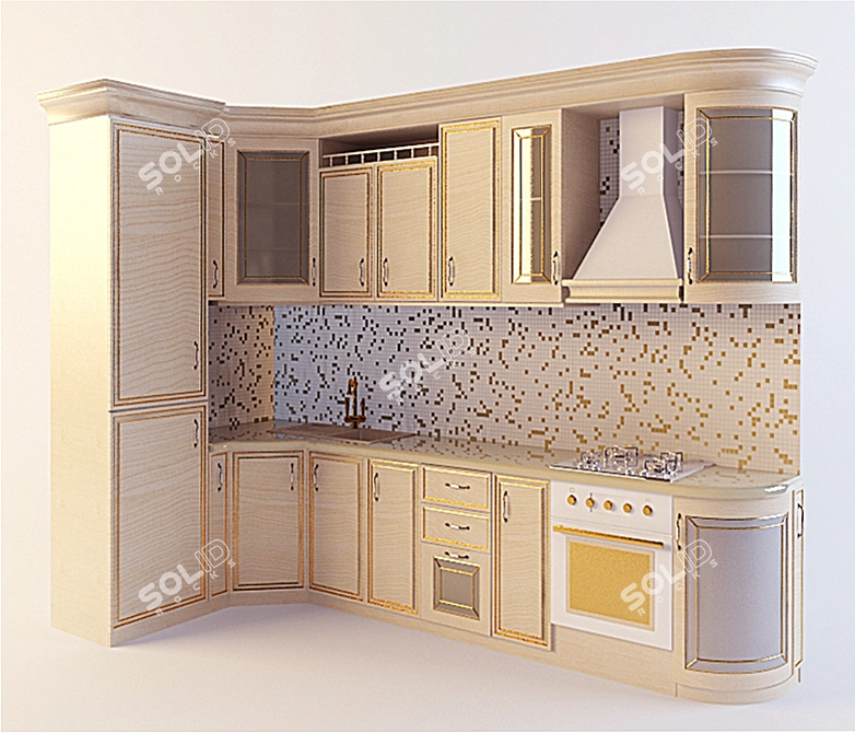 Italian Kitchen 3D model image 1