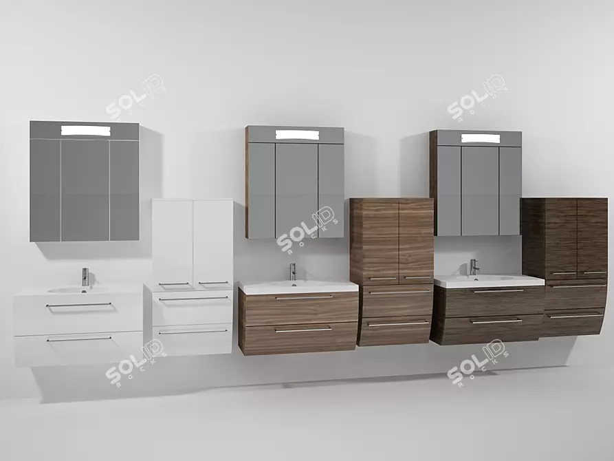 Barlo Bathroom Furniture 3D model image 1