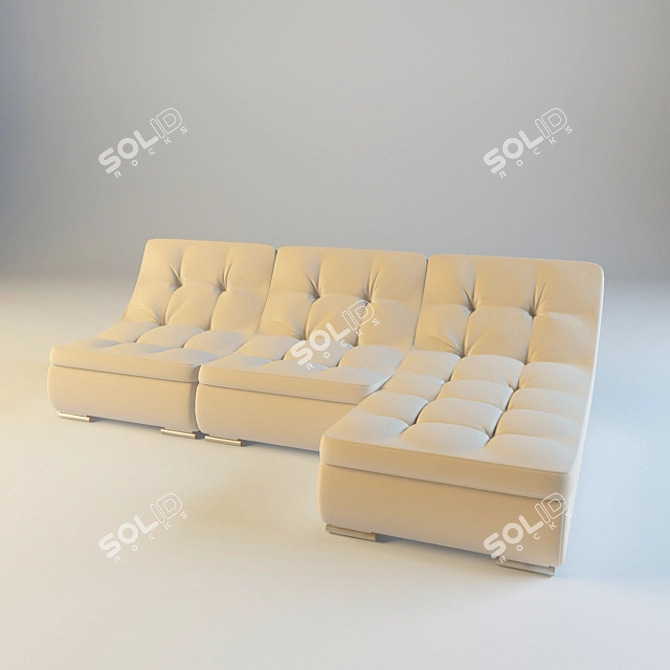 Title: Elegant Lawrence Sofa by Albert & Stein 3D model image 1