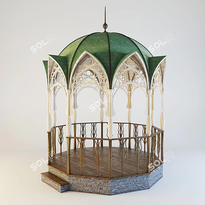 Elegant Outdoor Retreat: Gazebo 3D model image 1