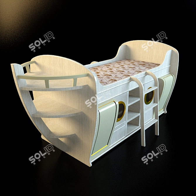 Captain's Boat Bed by Caroti 3D model image 1