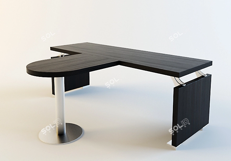 Executive Boardroom Table 3D model image 1