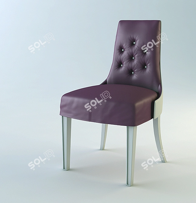 Art Deco Heavy Stool 3D model image 1