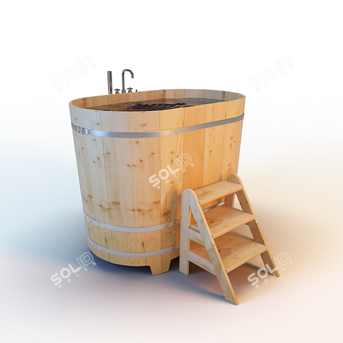 MultiTexture Plugin Required: Bath Barrel for Saunas 3D model image 1