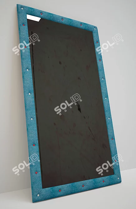 Denim Floor Mirror 3D model image 1