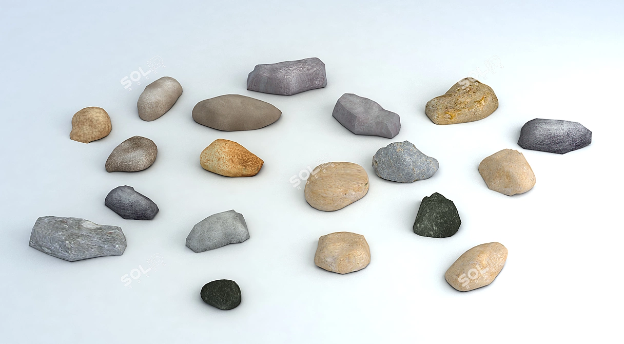 Versatile Stones for Your Projects 3D model image 1