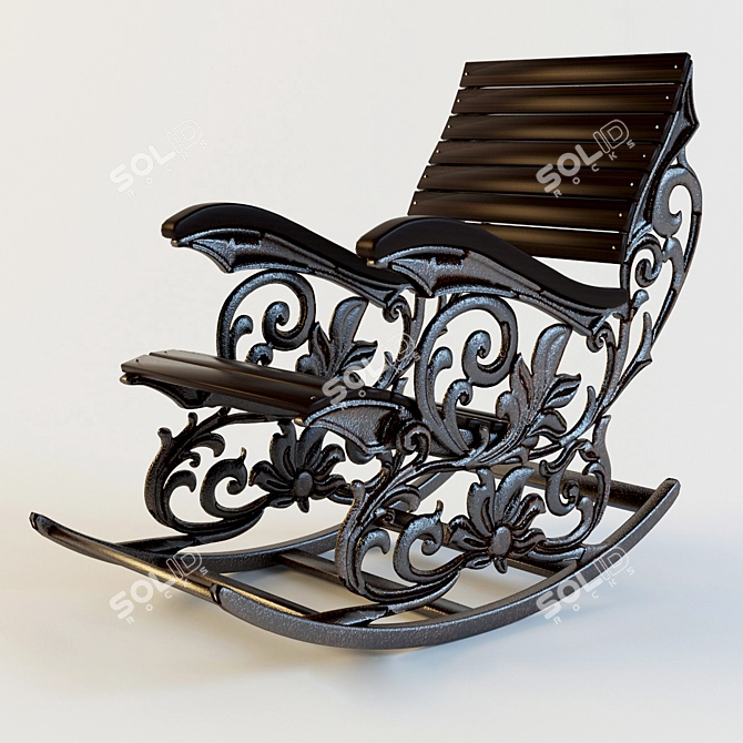 Comfort Rocking Chair 3D model image 1