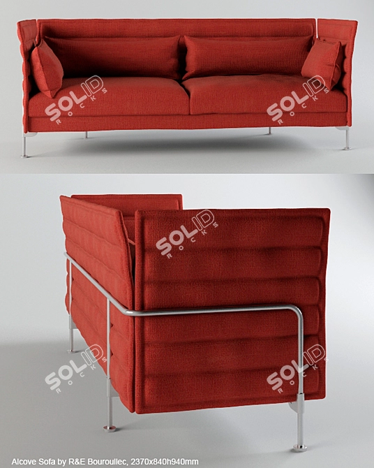 Cozy Corner Sofa 3D model image 1