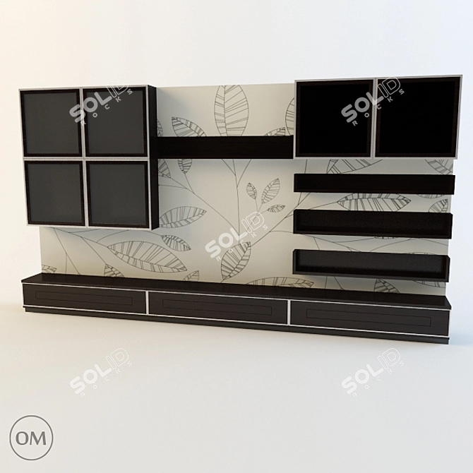 Elegant Opera Living Room Set 3D model image 1
