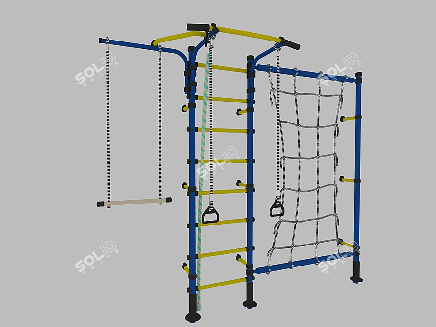 Swedish Kids Wall: Fun & Fitness 3D model image 1