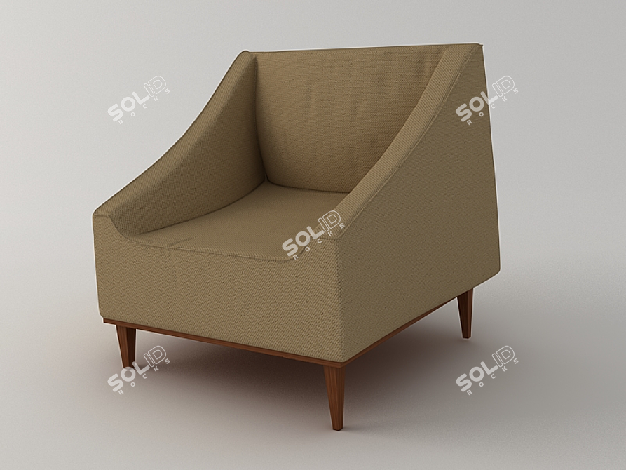 Cozy Comfort Armchair 3D model image 1