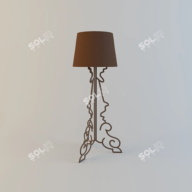 Modern Floor Lamp 3D model image 1