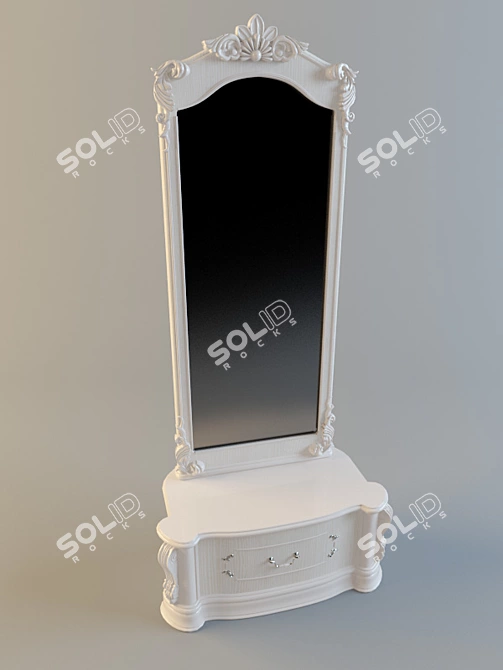 Elegant Reflections: Mirror Floor Isabella 3D model image 1