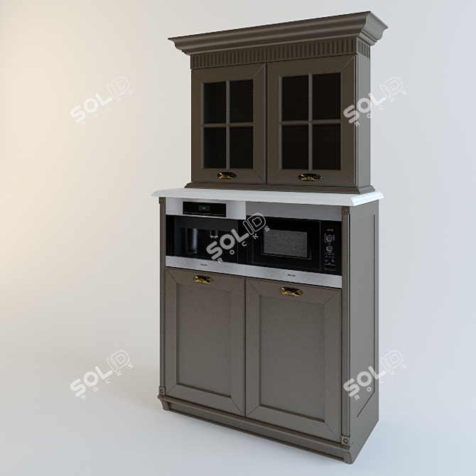 Modular Opera Aster: Stylish Servery 3D model image 1