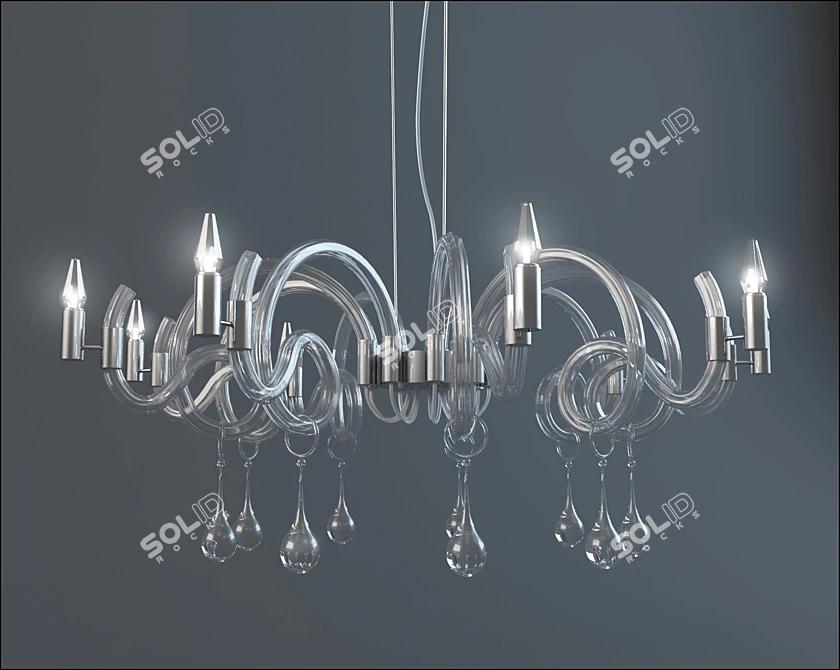 Classic Elegance Chandelier 3D model image 1