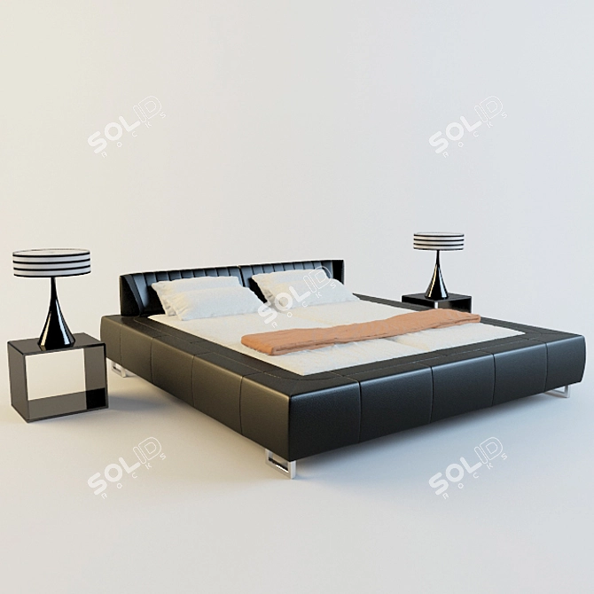 Swiss Made De Sede DS-1165: Luxury Bed 3D model image 1