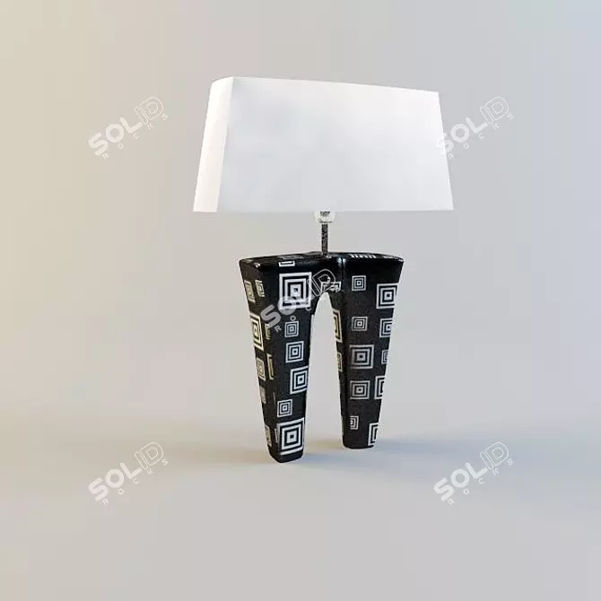 Italian LE PORCELLANE 5530/S Table Lamp 3D model image 1