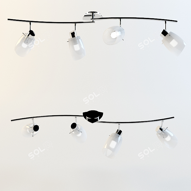 Gigantic Energy-saving Pendant Light 3D model image 1