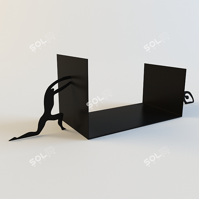 BookPro Holder: Keep your books upright 3D model image 1