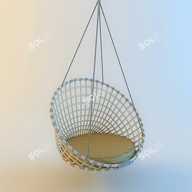 Relaxation Oasis: Hammock 3D model image 1