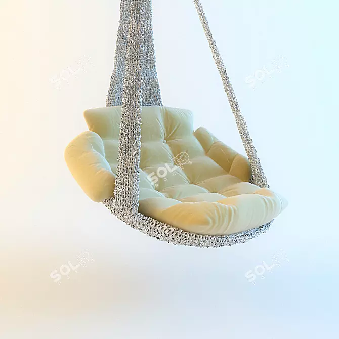 Serene Swing Hammock 3D model image 1