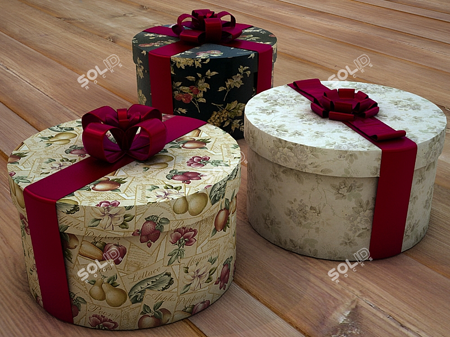 Elegant Surprise: Gift Boxes 3D model image 1