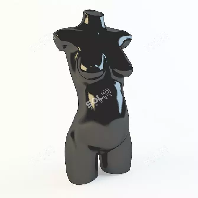 Maternity Clothes Salon Mannequin 3D model image 1