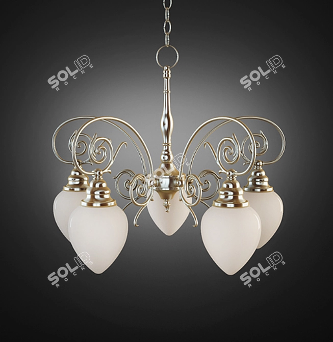 Antique Bronze Glass Salzburg Décor 3D model image 1