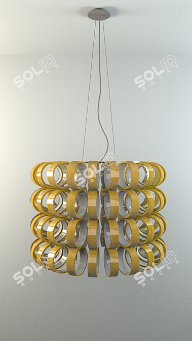 Elegant Vistosi Chandelier 3D model image 1