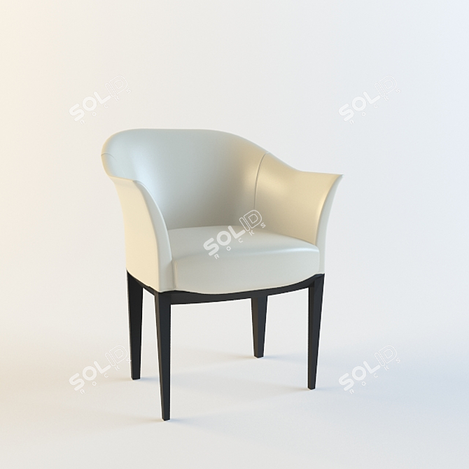 Giorgetti Mosca: Chic Italian Armchair 3D model image 1