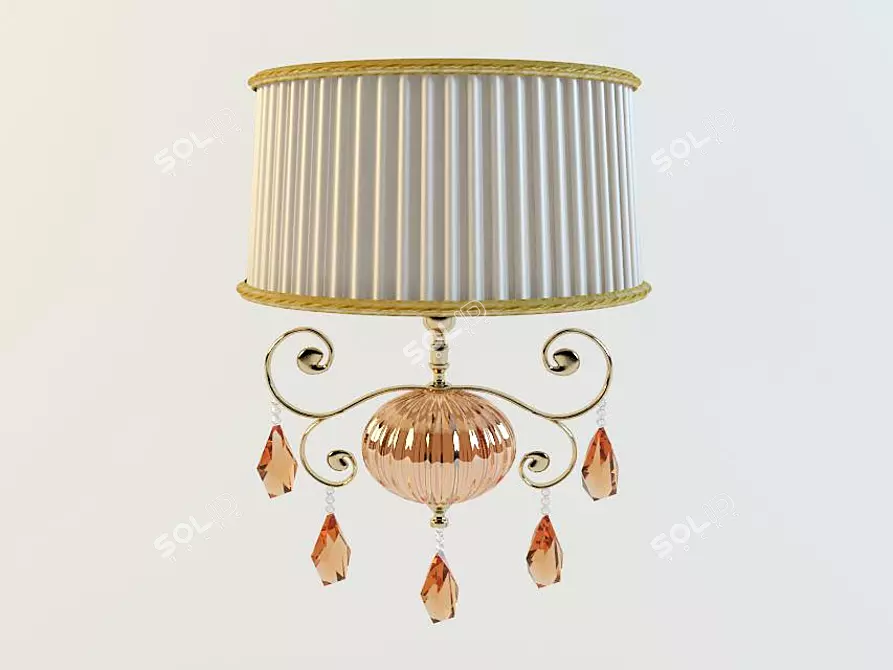 Ethereal Glow Pendant Light 3D model image 1